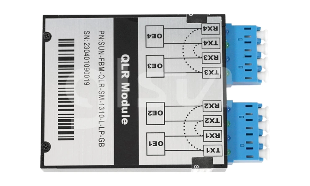 Quad Port 10G LR Fiber Bypass Module